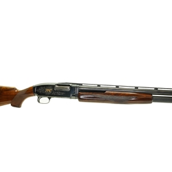 Preowned Winchester Model 12 Trap, 12ga, 30”, 2-3/4” Full choke bbl, Harleib engraved (G69128)