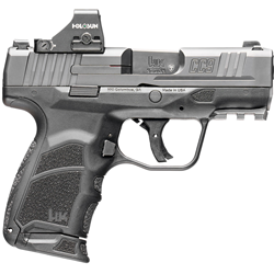 HK 81001132 CC9 w/Optic Micro Compact 9mm Luger 10+1 3.32" Black Polygonal Rifled Barrel, Black DLC Steel Serrated w/Optic Slide (G89178)